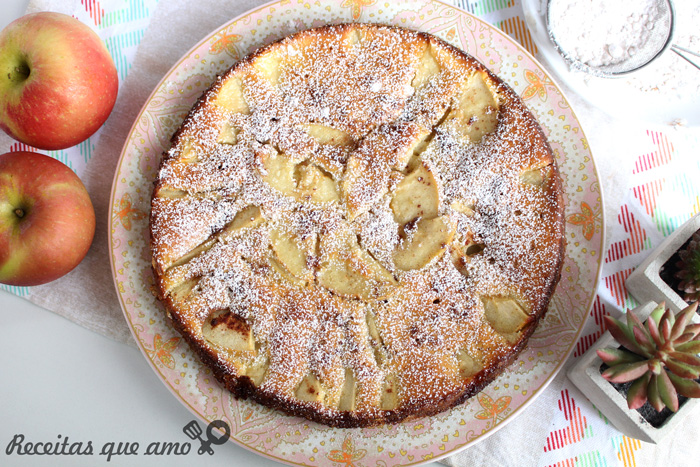 Torta de maçã super fácil