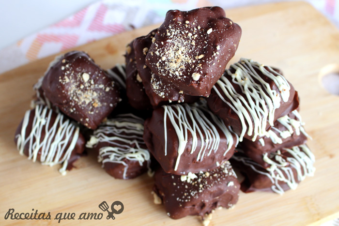 Bombom palha italiana com Nutella