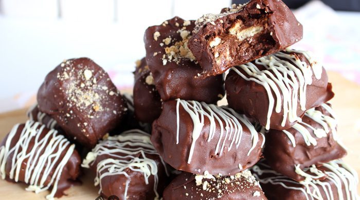 Bombom palha italiana com Nutella