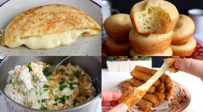 4 receitas rápidas com muito queijo