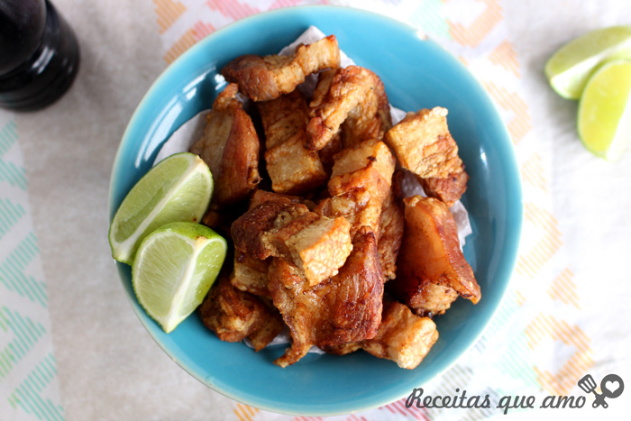 Torresmo na airfryer Torresmo na airfryer