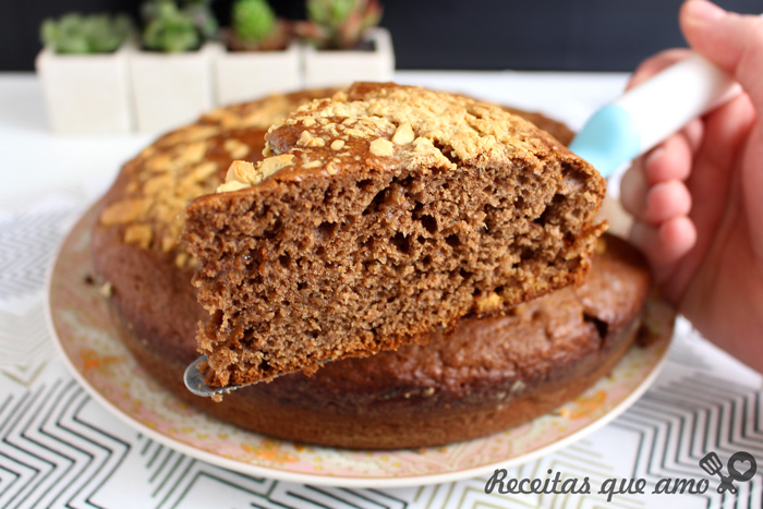 Bolo de banana com chocolate Bolo de banana com chocolate