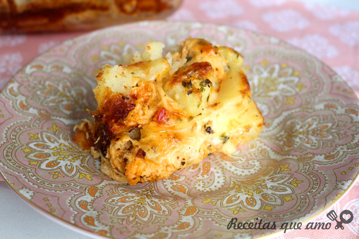 Frango cremoso com batatas