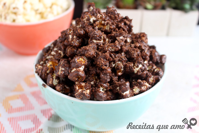 Pipoca doce de Ovomaltine e Leite Ninho