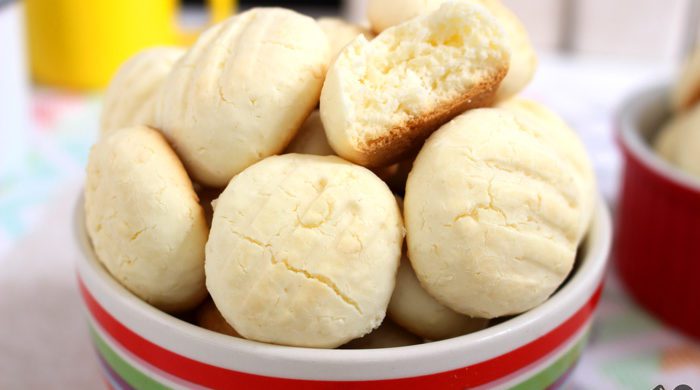 Biscoito de coco que derrete na boca