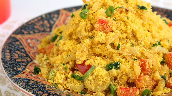 Farofa de cebola caramelizada