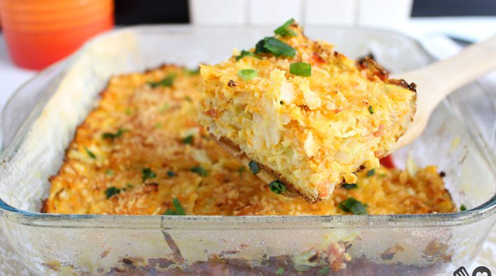 Torta leve com vegetais