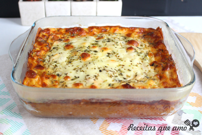 torta de tapioca com vegetais