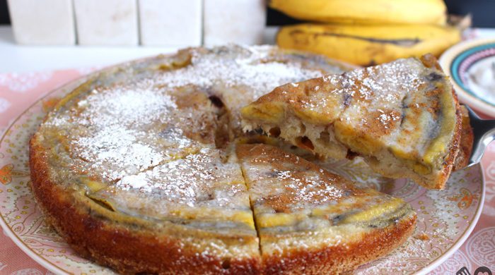Torta de banana super fácil
