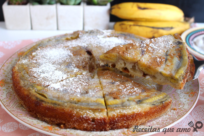 Torta de banana super fácil