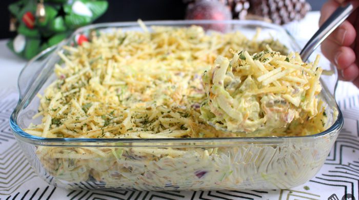 Salpicão de Natal vegetariano