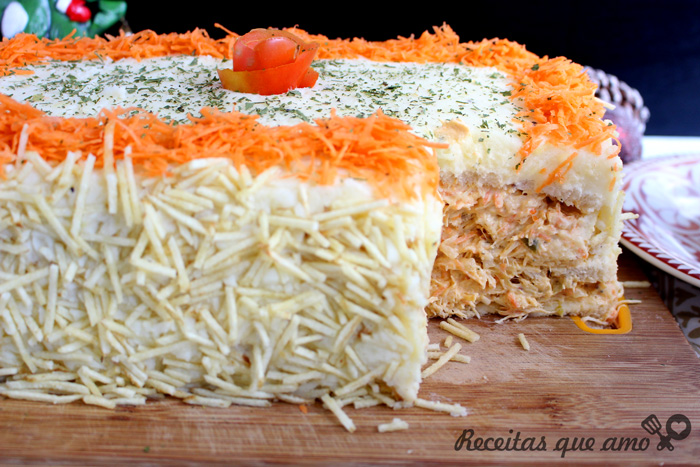 Bolo Salgado de frango Bolo Salgado de frango