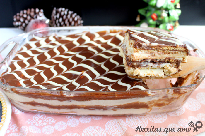 Pavê de Natal delicioso Pavê de Natal delicioso