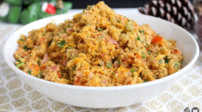 Farofa vegetariana deliciosa