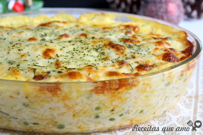 Arroz de forno cremoso