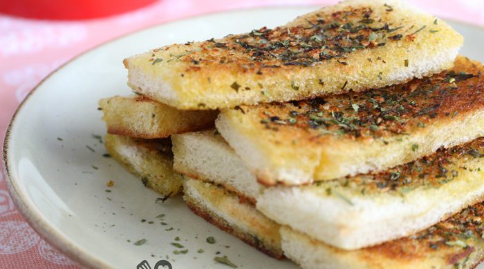 Pão de alho sem forno super rápido