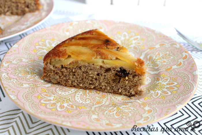 Bolo de banana e maça sem farinha de trigo