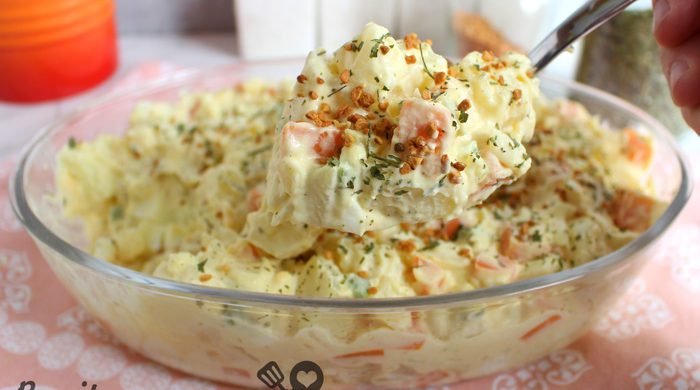 Salada de batatas prática e rápida