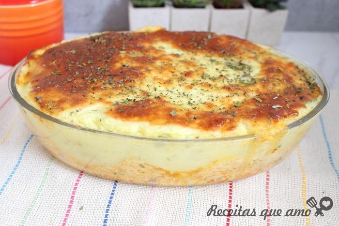 Escondidinho de frango cremoso Escondidinho de frango cremoso