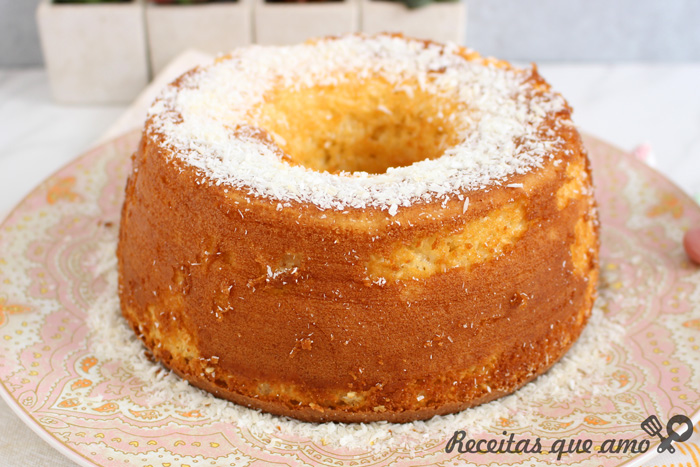 Bolo de leite condensado sem farinha de trigo