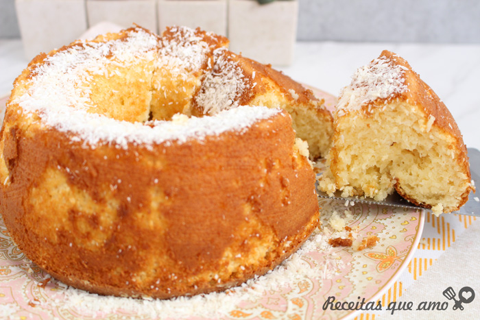 Bolo de leite condensado sem farinha de trigo