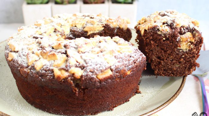 Bolo de chocolate com banana sem farinha de trigo