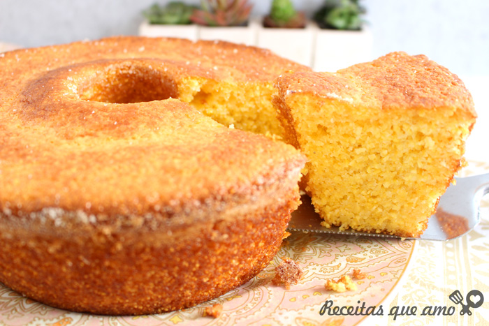 Bolo de cuscuz sem glutén