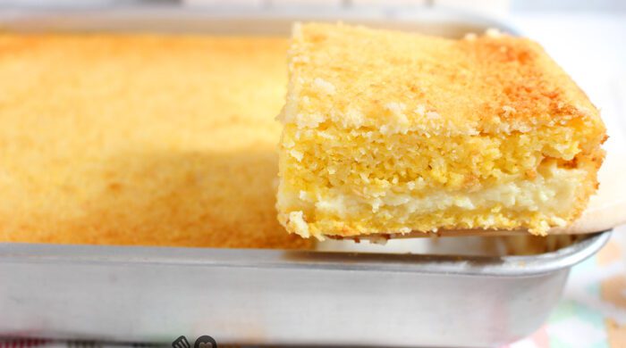 Bolo cremoso de flocão