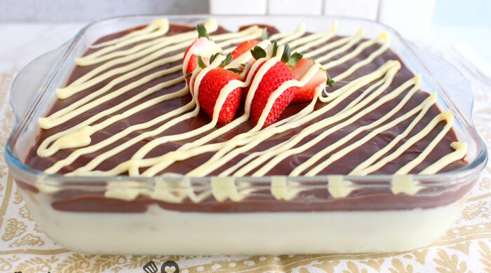 Pavê de leite em pó com chocolate