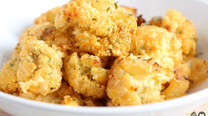 Couve-flor assada com parmesão