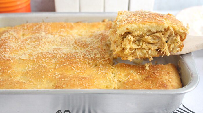 Torta de frango com requeijão