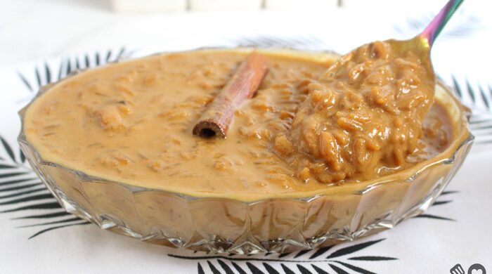 Arroz doce caramelado