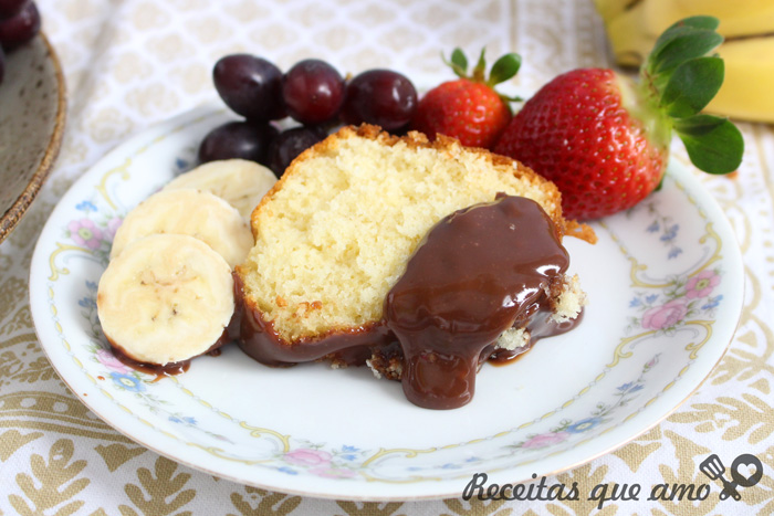 Bolo fondue de chocolate