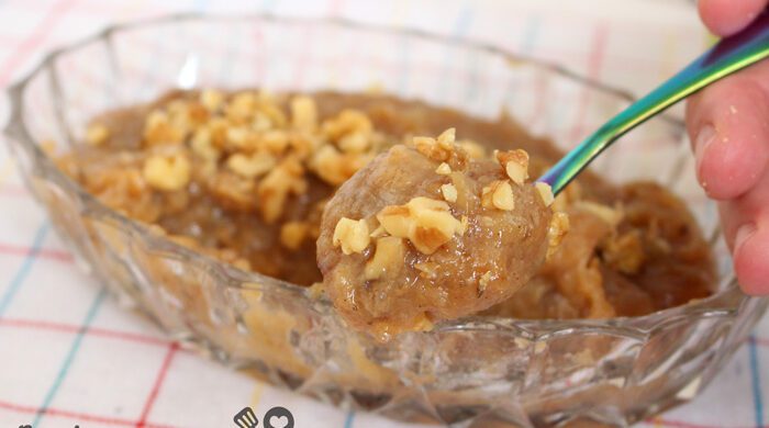 Doce de banana crocante