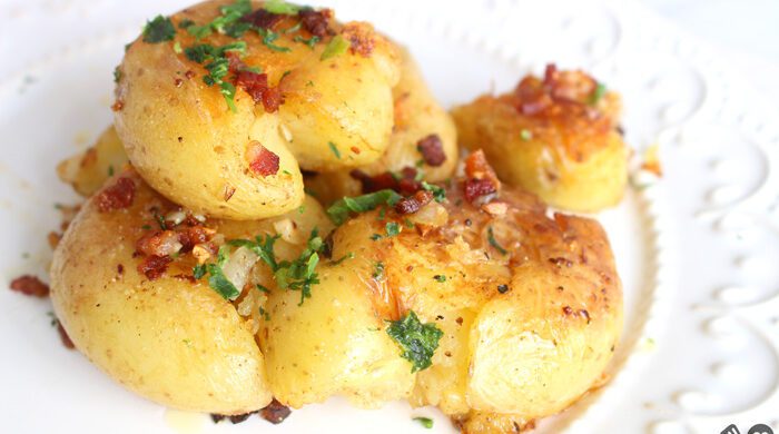 Batata ao murro na frigideira
