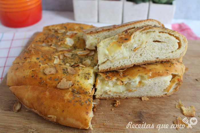 Pão de alho com catupiry