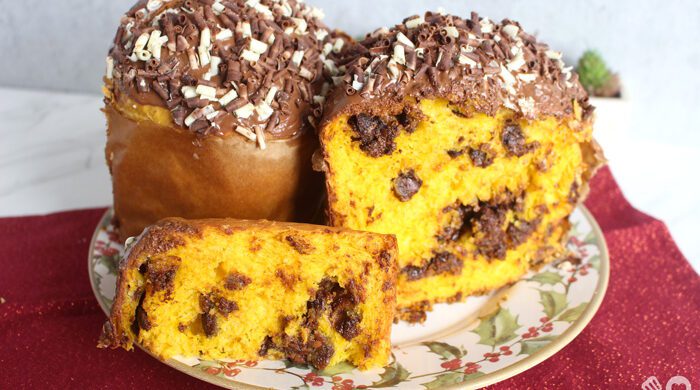 Panetone bolo de cenoura
