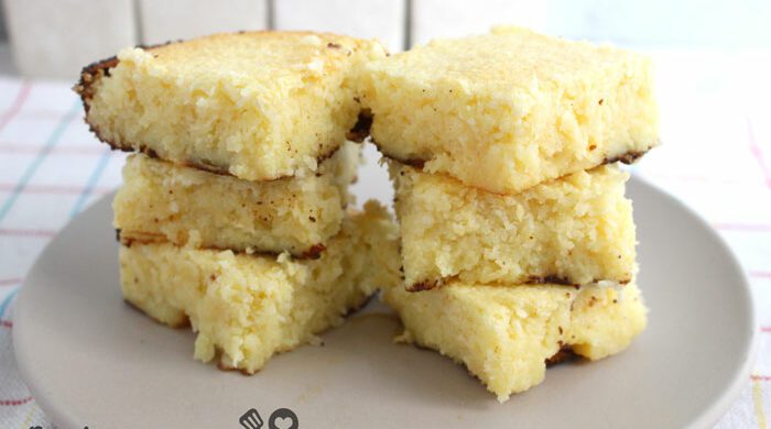 Cocada de forno com 4 ingredientes