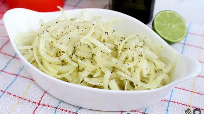 Vinagrete de cebola para churrasco e petisco