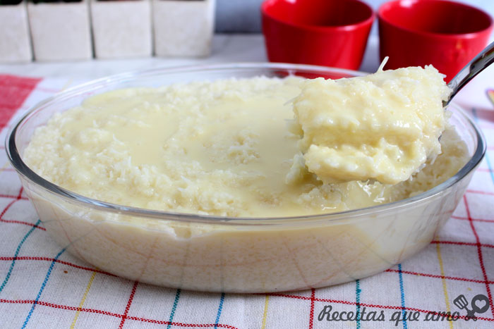 Cuscuz de tapioca doce super molhadinho