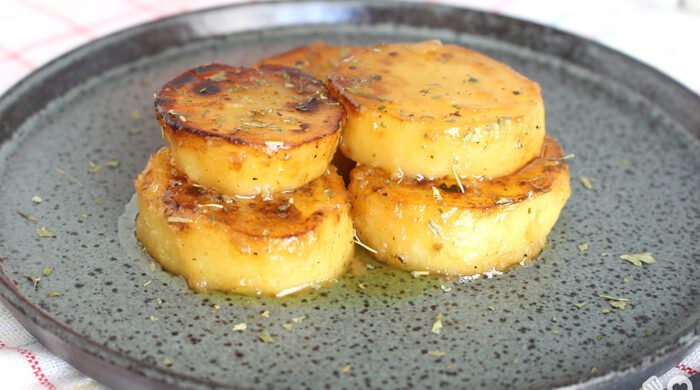 Batata cremosa na frigideira
