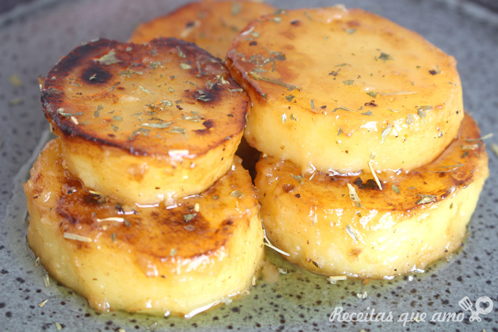 Batata cremosa na frigideira