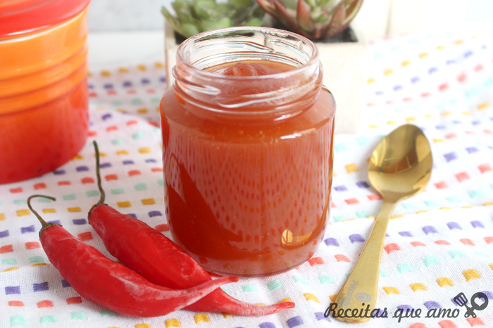 Geleia de pimenta com 4 ingredientes Geleia de pimenta com 4 ingredientes