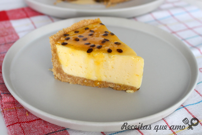 Torta de maracujá que não vai ao forno Torta de maracujá que não vai ao forno