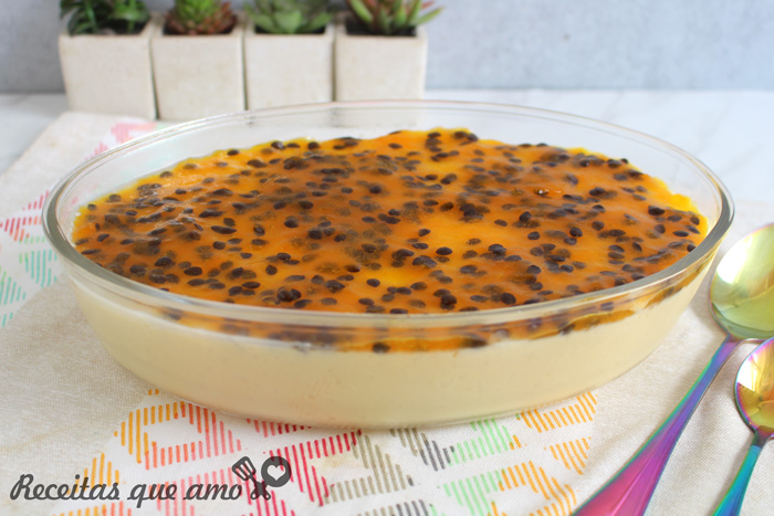 Mousse trufada de maracujá