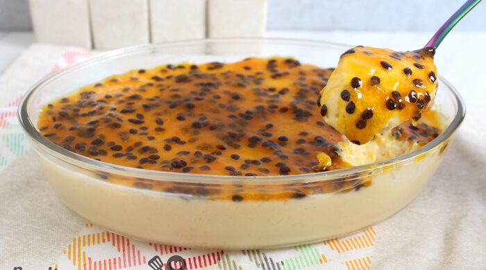 Mousse trufada de maracujá
