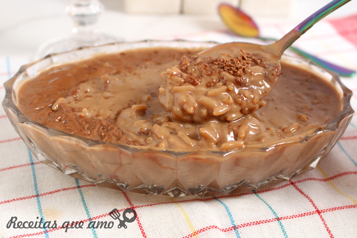Arroz doce de chocolate