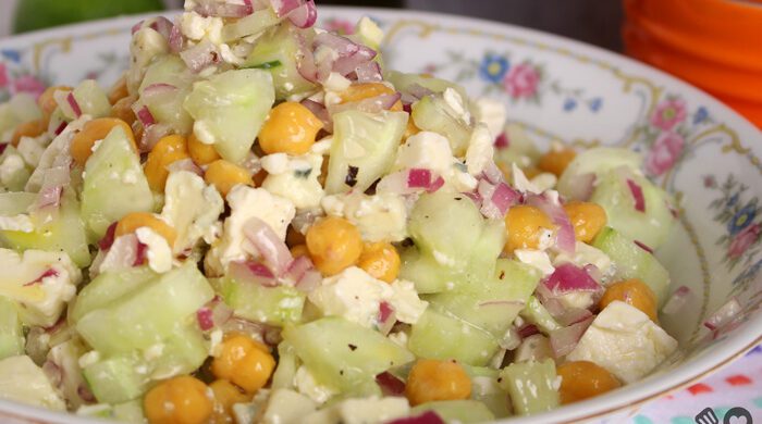 Salada diferente e cremosa