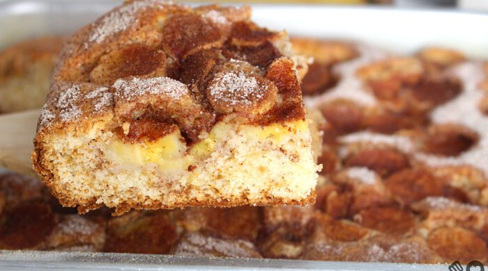 Bolo de canela com banana