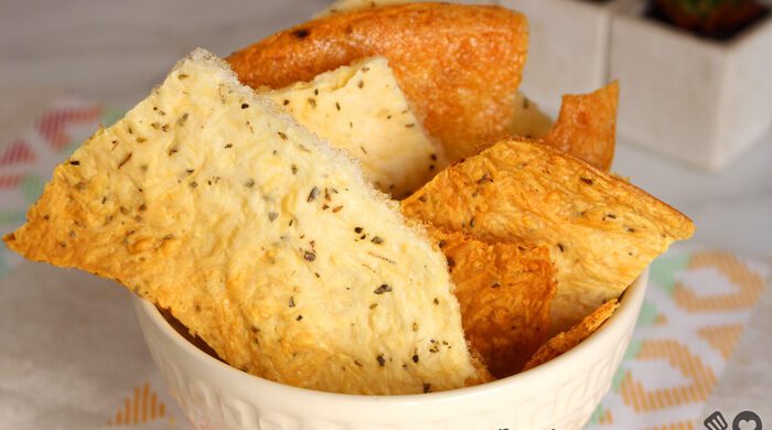 Crostini de tapioca sem glúten e lactose